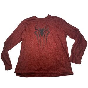 Spider-Man 2 Long Sleeved Shirt Men's Size 2x Red Stretch Heather Marvel